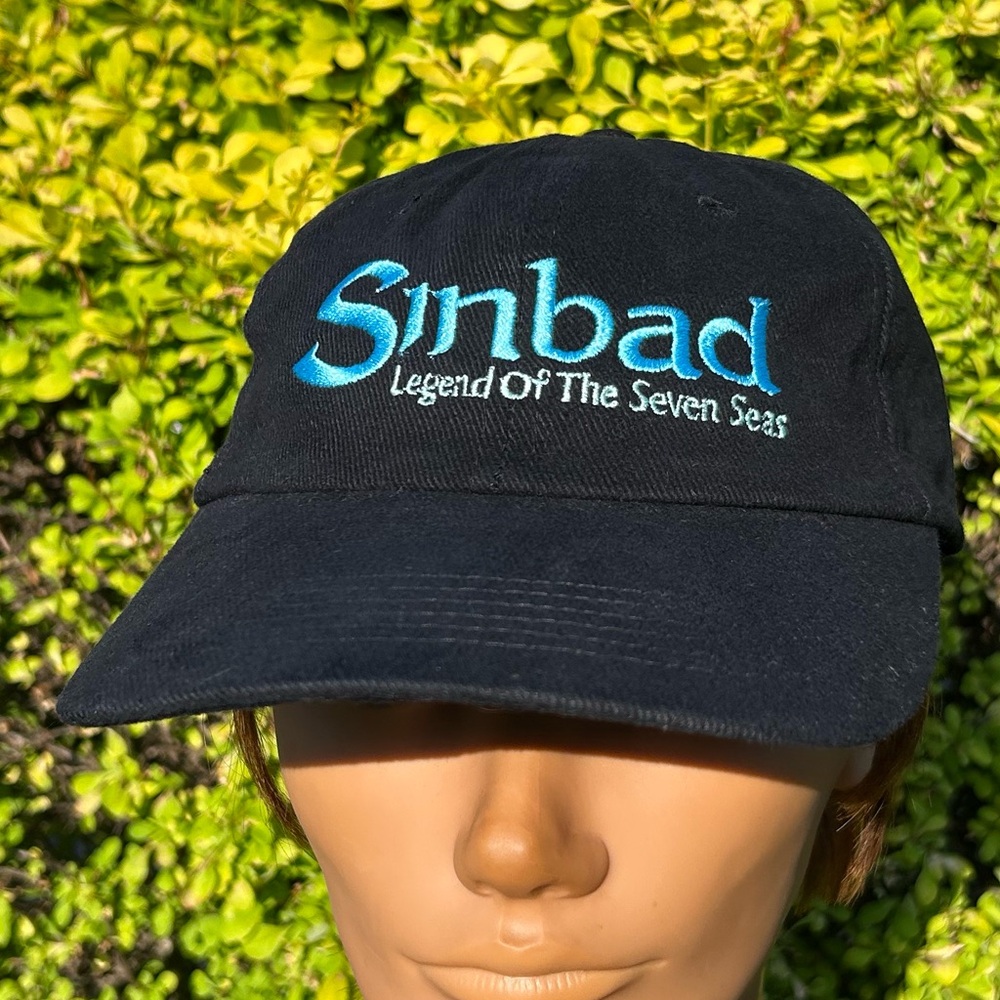 Vintage 2003 Sinbad Legend Of The Seven Seas movie promo strapback cap hat Y2K